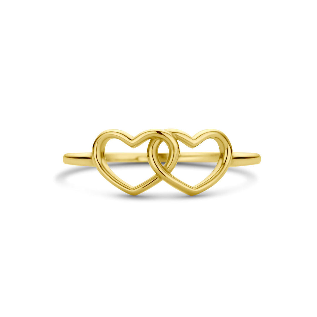 ring hearts 14K yellow gold