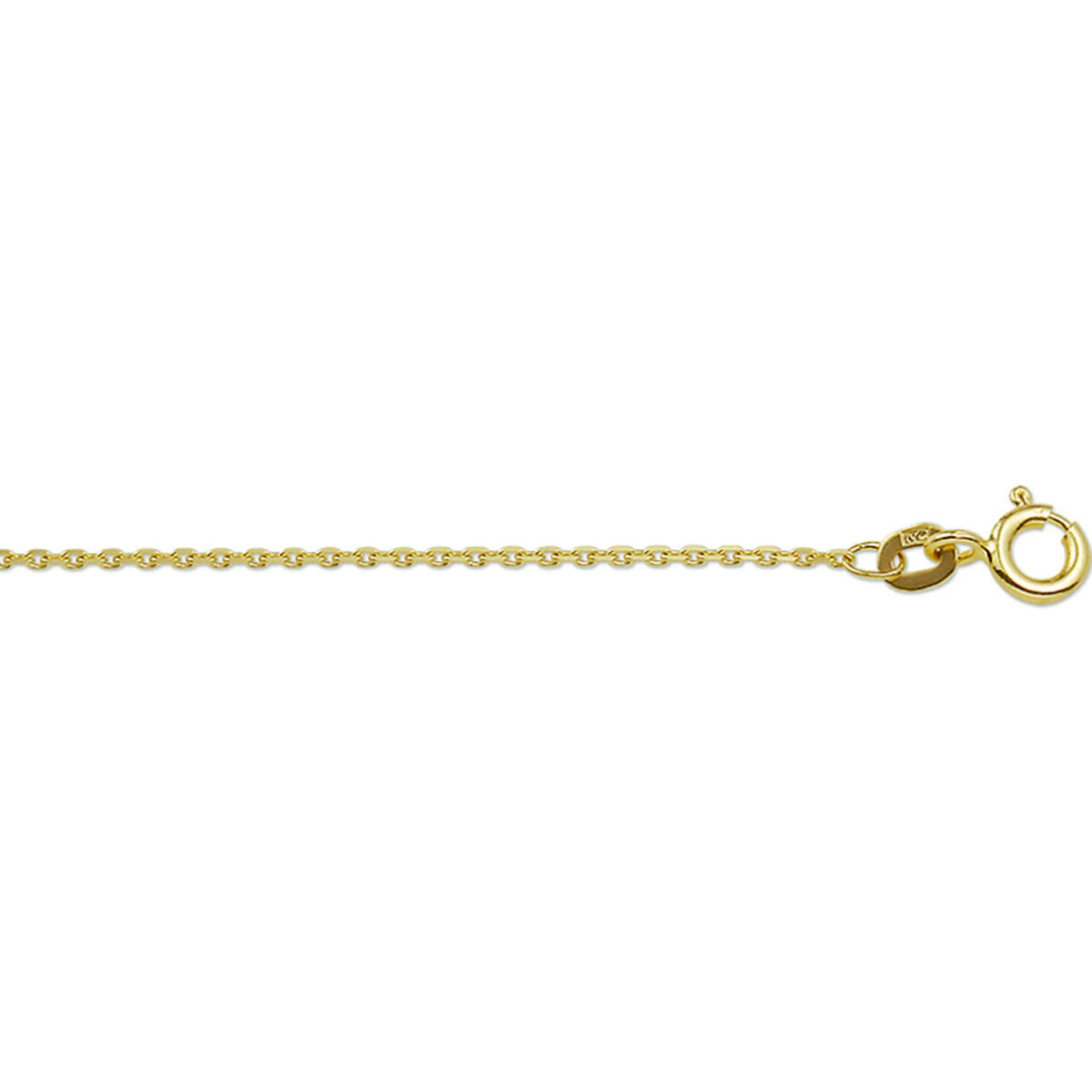 18k Geelgouden ketting met anker schakel