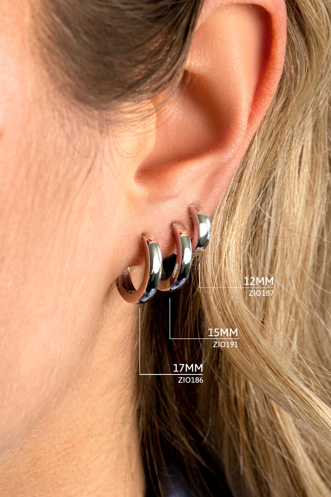 Zinzi Earrings Silver Zio191