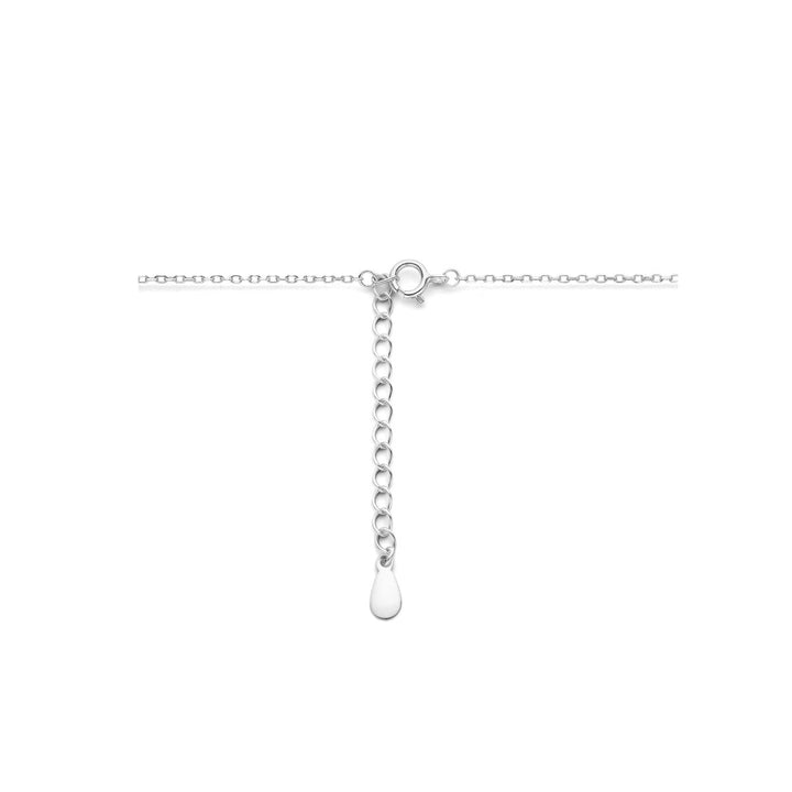 necklace pearl 41 + 4 cm silver rhodium plated