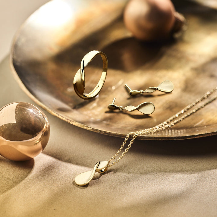 pendant polish/matt 14K yellow gold