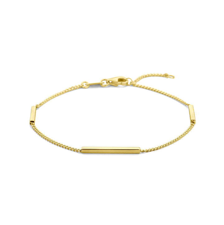 bracelet bars 17 – 19 cm 14K yellow gold