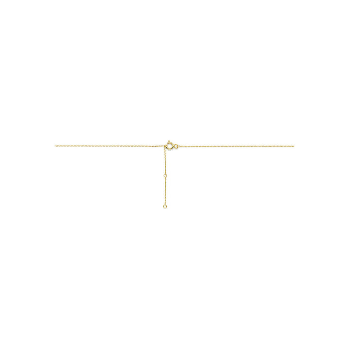 9k goudkleurig collier met kruisje