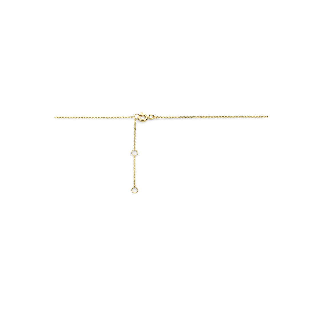 Gold ladies necklace pearl 14K