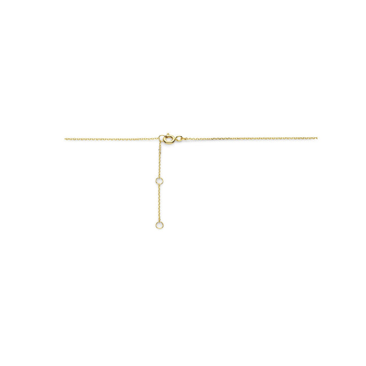 Gold ladies necklace pearl 14K