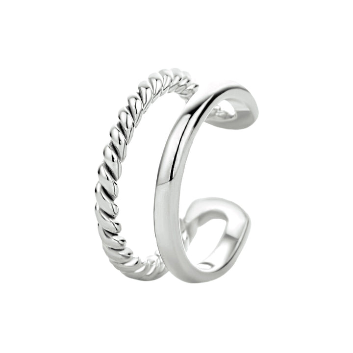 earcuff silver rhodium plated
