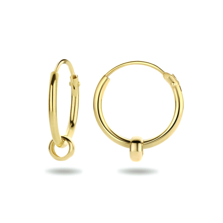 earrings ring 14K yellow gold