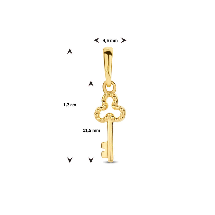pendant key 14K yellow gold