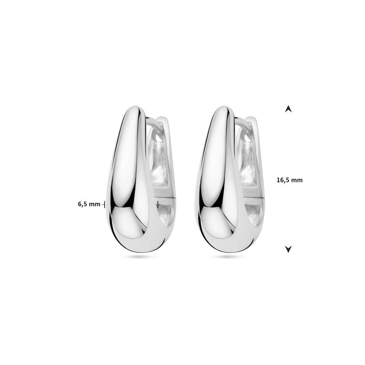 drop earrings silver rhodium plated