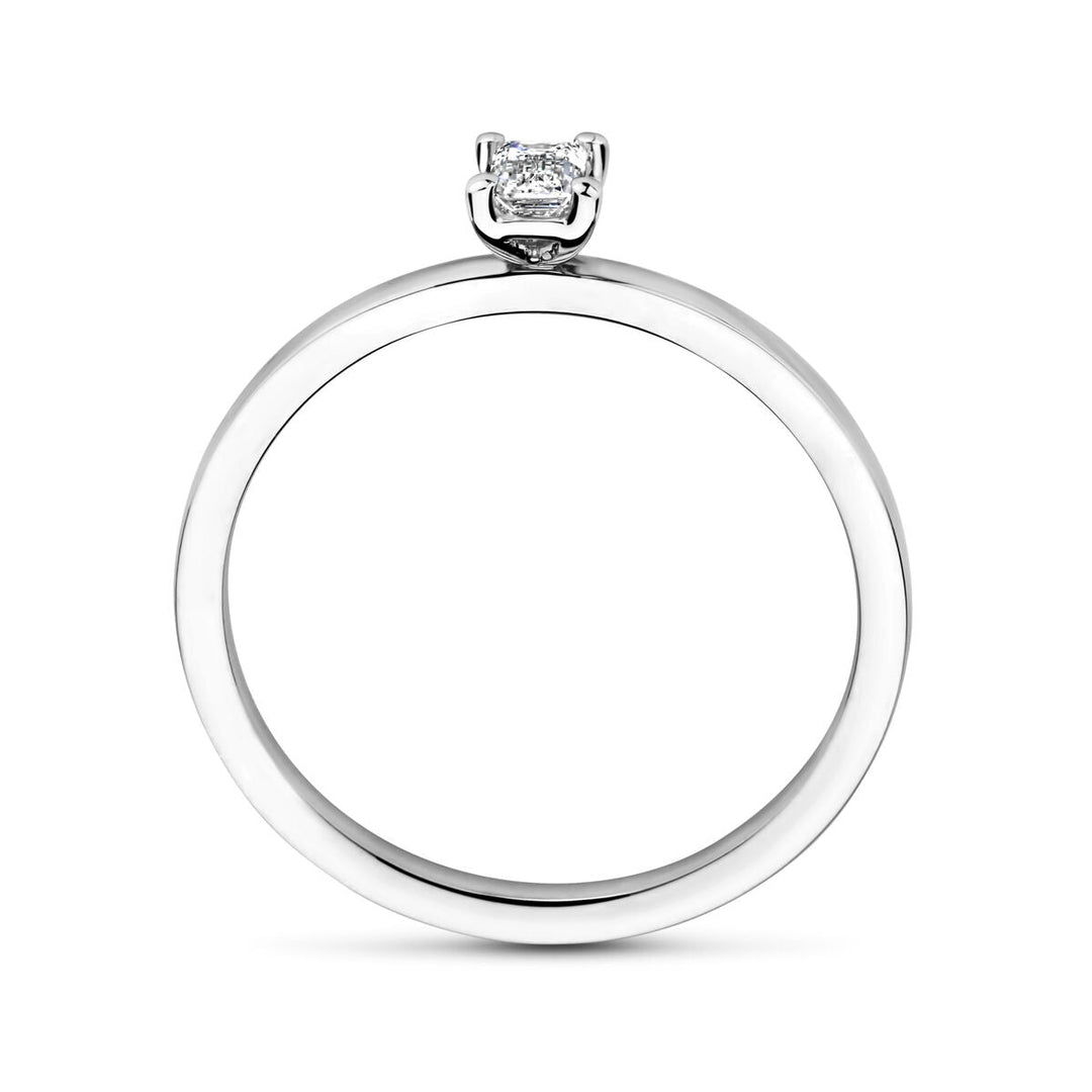 platinum ring diamond 0.15ct g vsi platinum