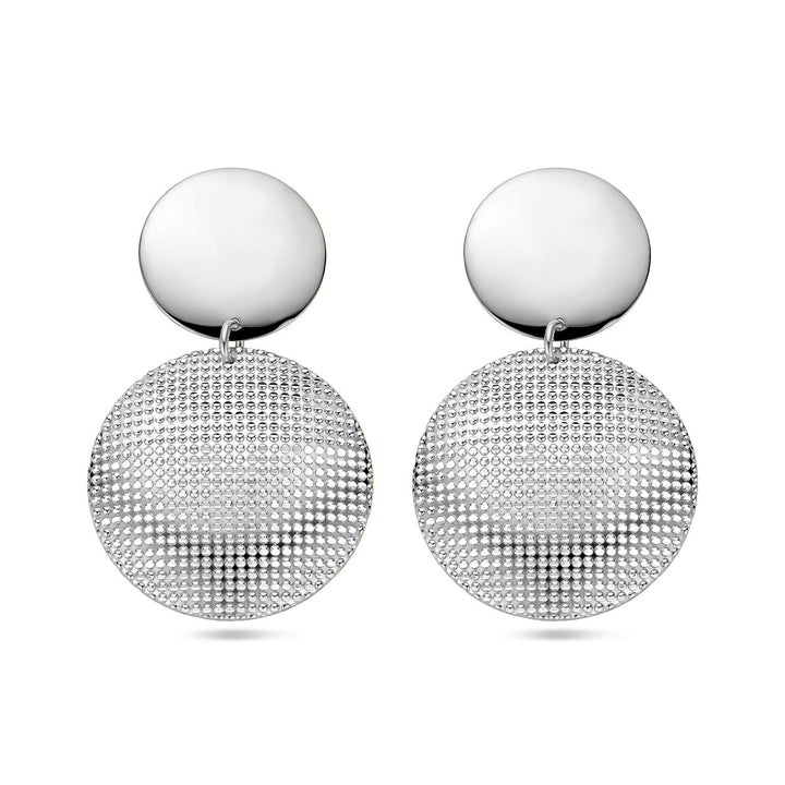 silver rhodium plated earrings