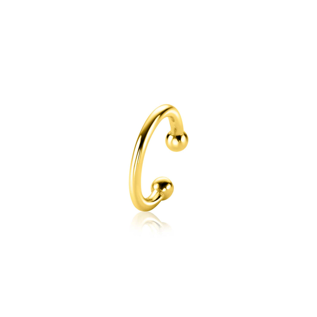 Zinzi Earrings Gold Plated Zio Cuff1 G