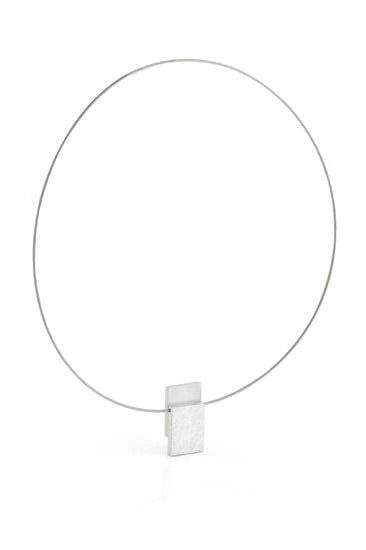 Necklace Rectangle matt ice matting C215