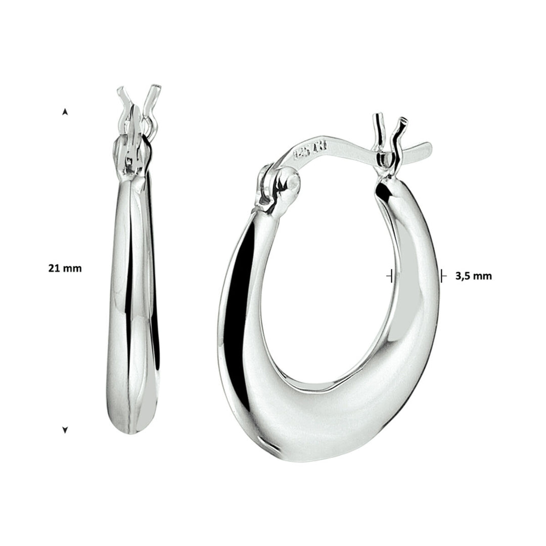 earrings silver rhodium plated