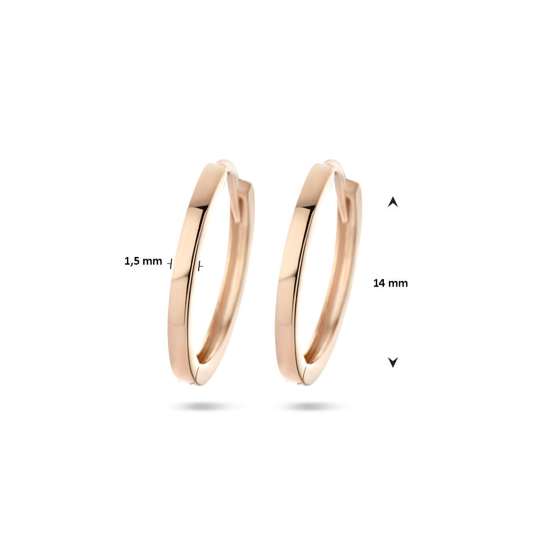 drop earrings 14K rose gold