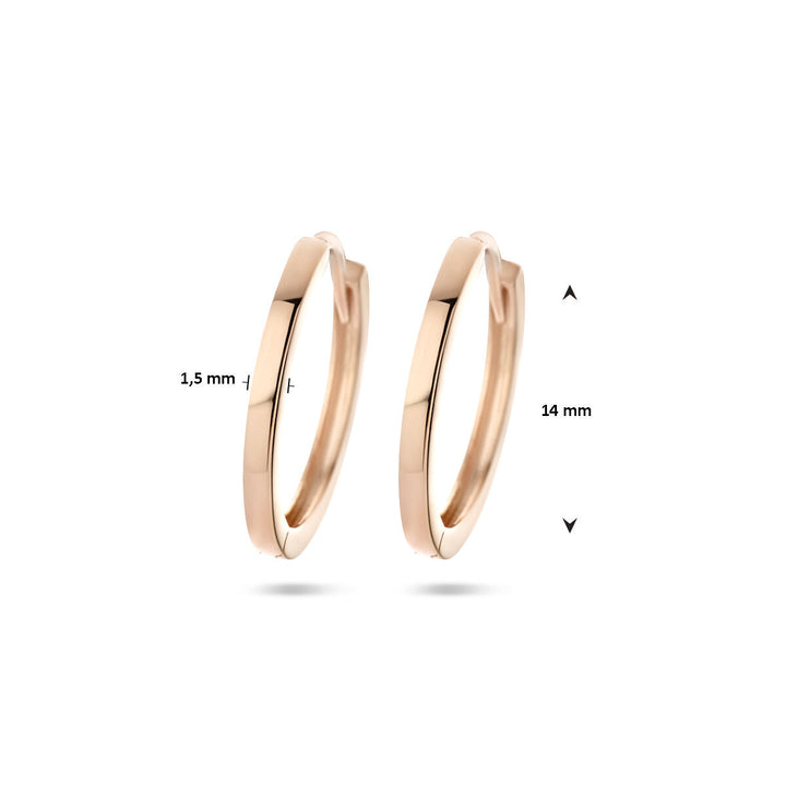 drop earrings 14K rose gold