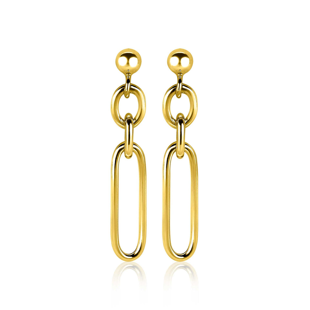 Zinzi Long Earrings Gold Plated Zio1991 G