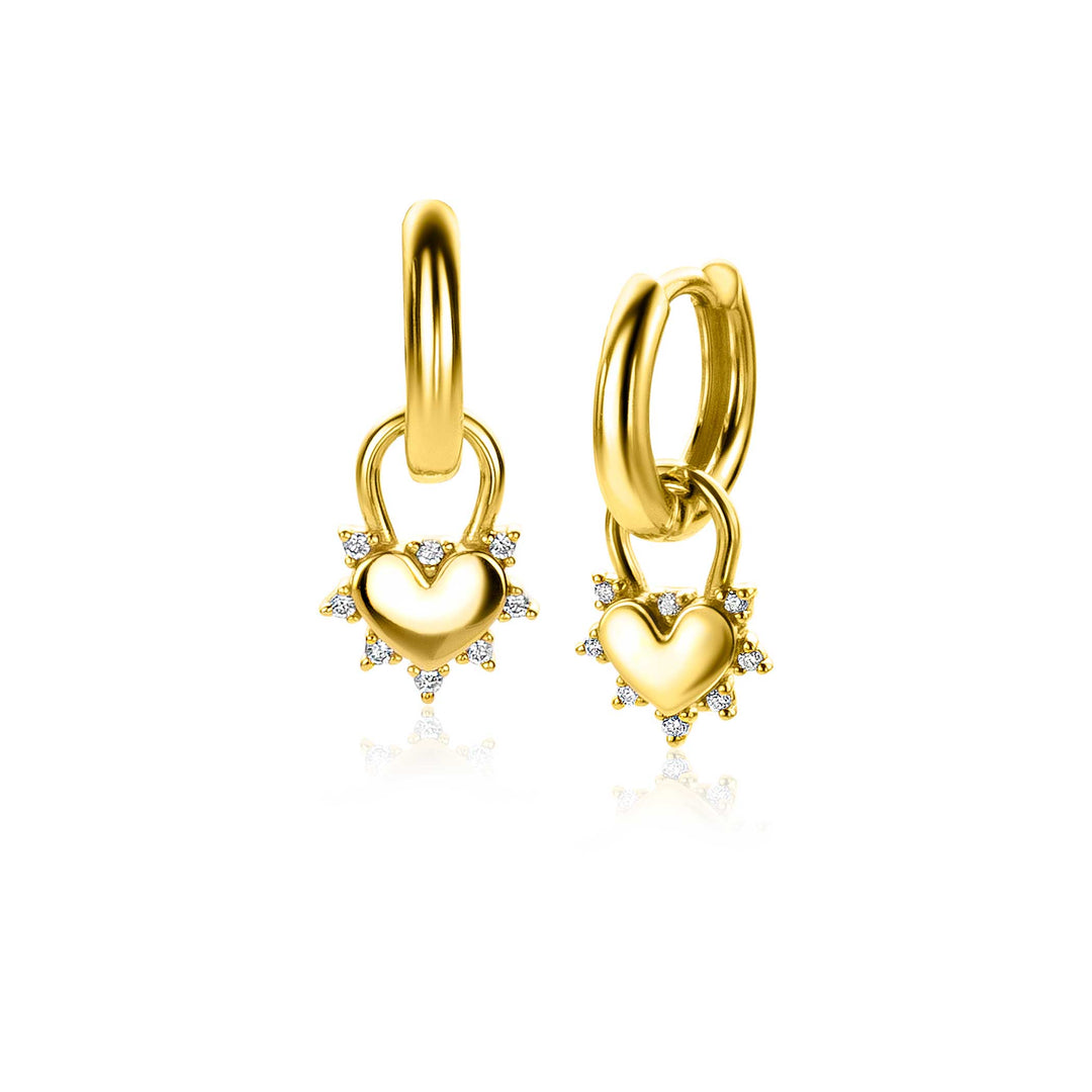 Zinzi Earrings Gold Plated Zich2253