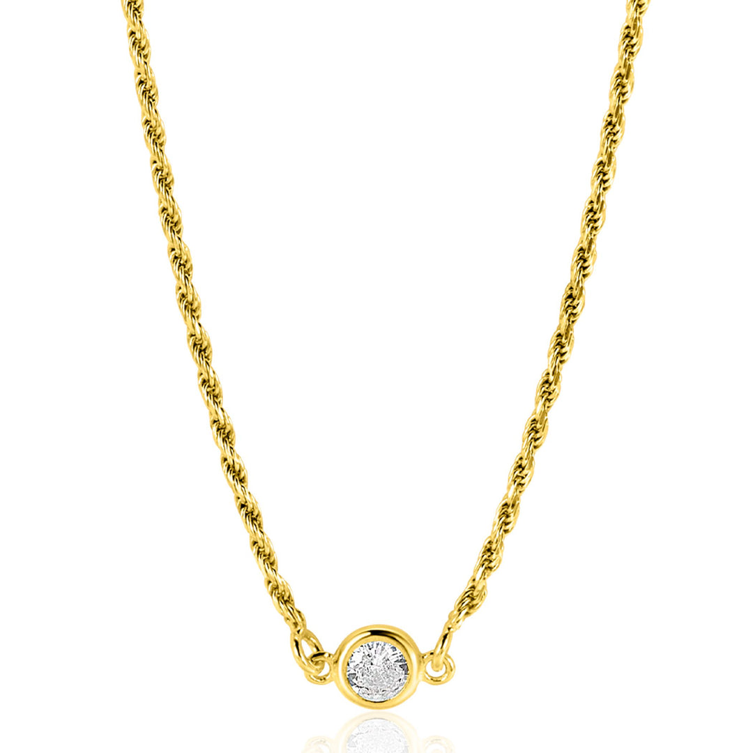Zinzi Necklace Gold Plated Zic2461 Y