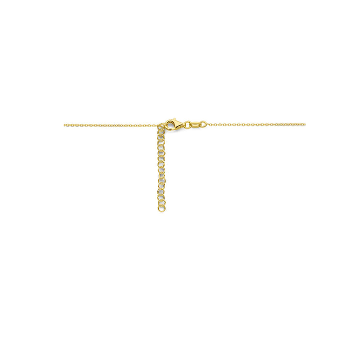 necklace hearts 41 + 4 cm 3 micron silver gold plated (yellow)
