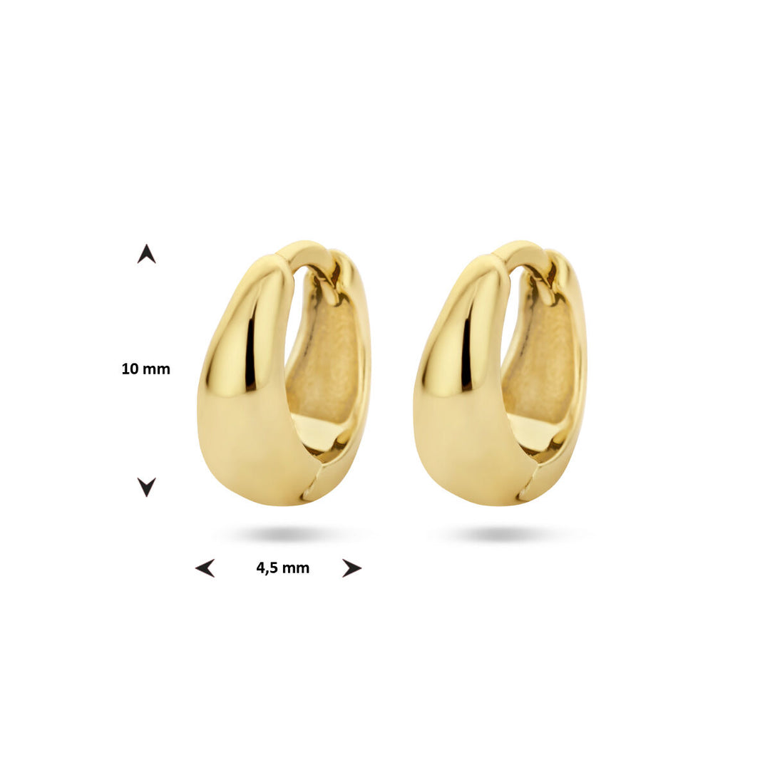 drop earrings 1 micron silver gold plated (yellow)