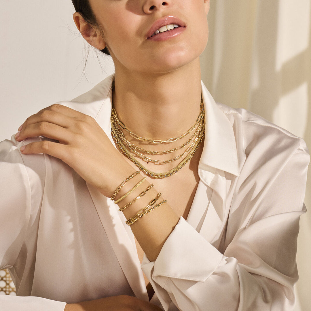 Gold ladies necklace 14K