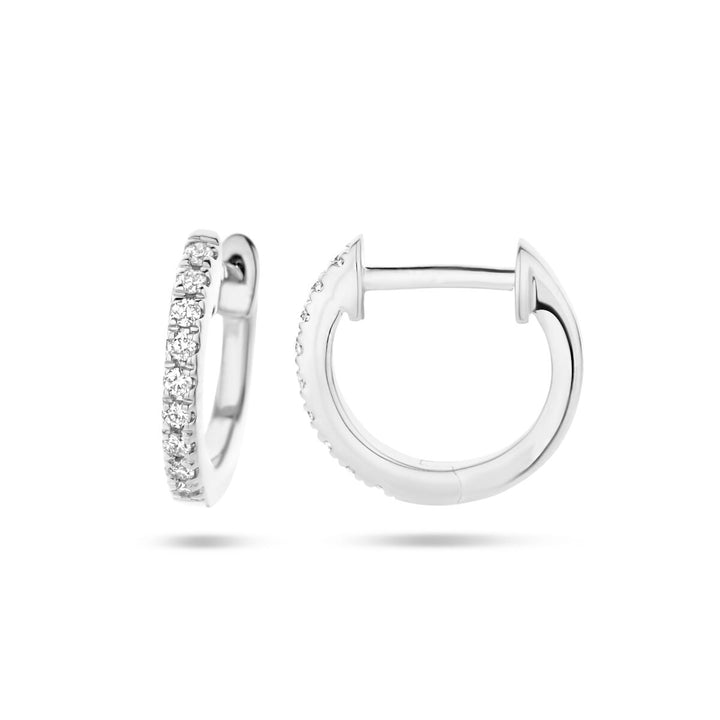 drop earrings diamond 0.06ct (2x 0.03ct) h si 14K white gold