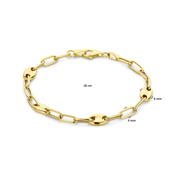Gold bracelet ladies 14K