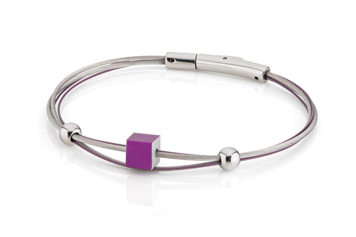 Bracelet cube Purple A230P