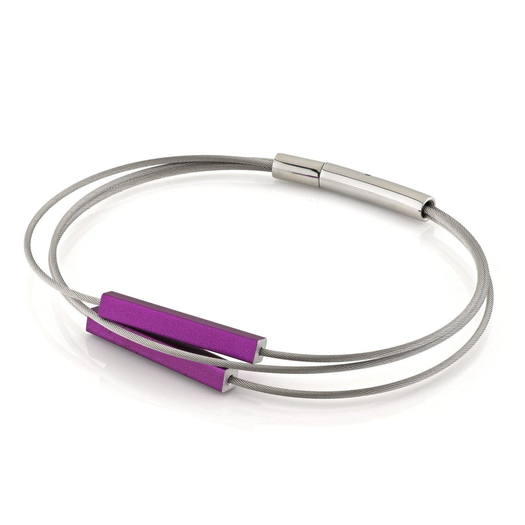Armband staafjes Paars A243P