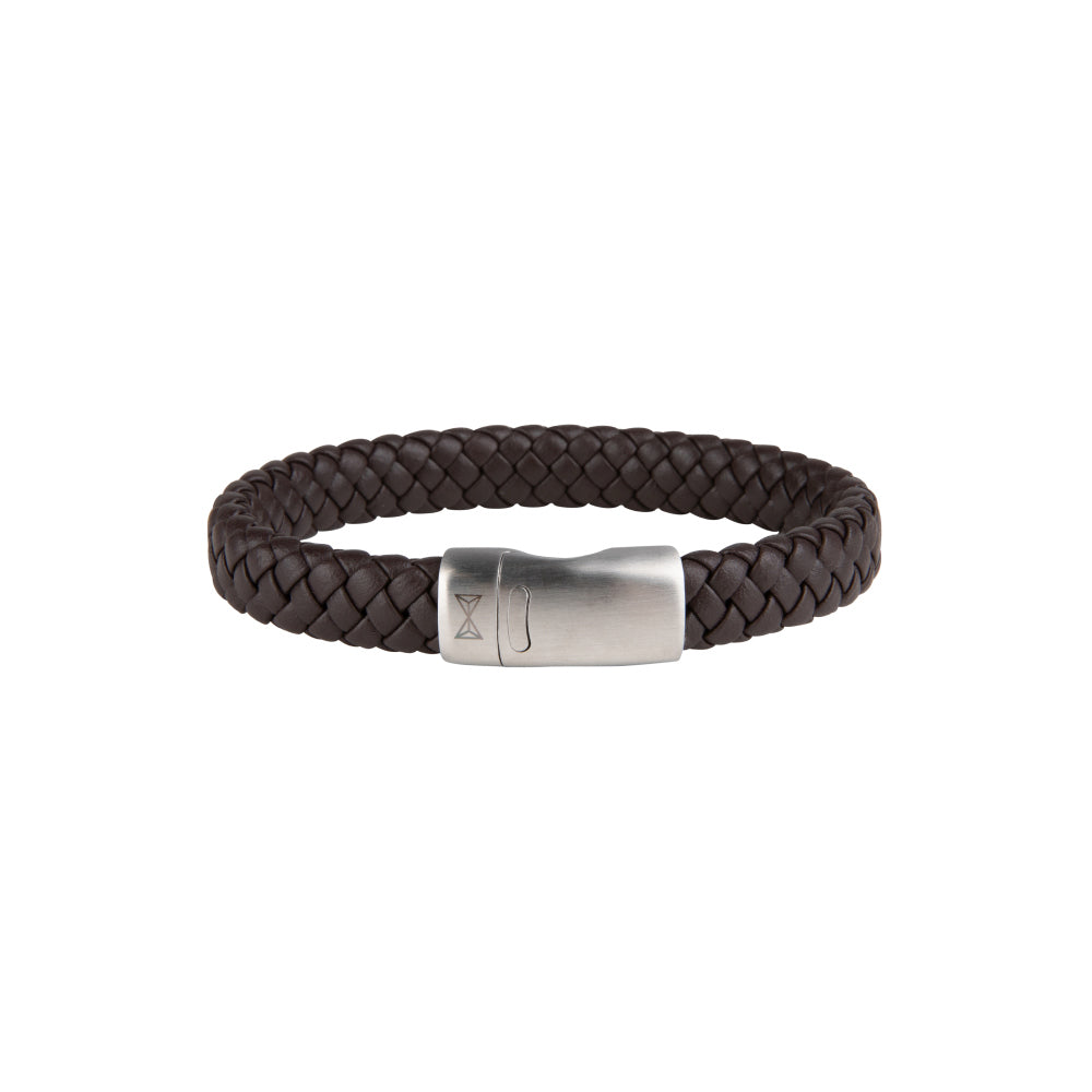 Leren armband heren - Iron Jack Brown