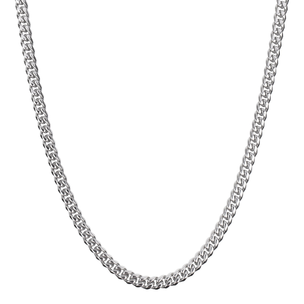 Silver necklace men - Necklace Gourmette Eight - Inox
