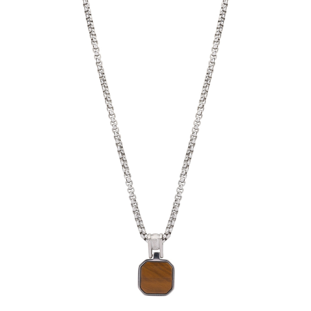 Zilveren ketting heren - Necklace Rolo Tiger Rocks