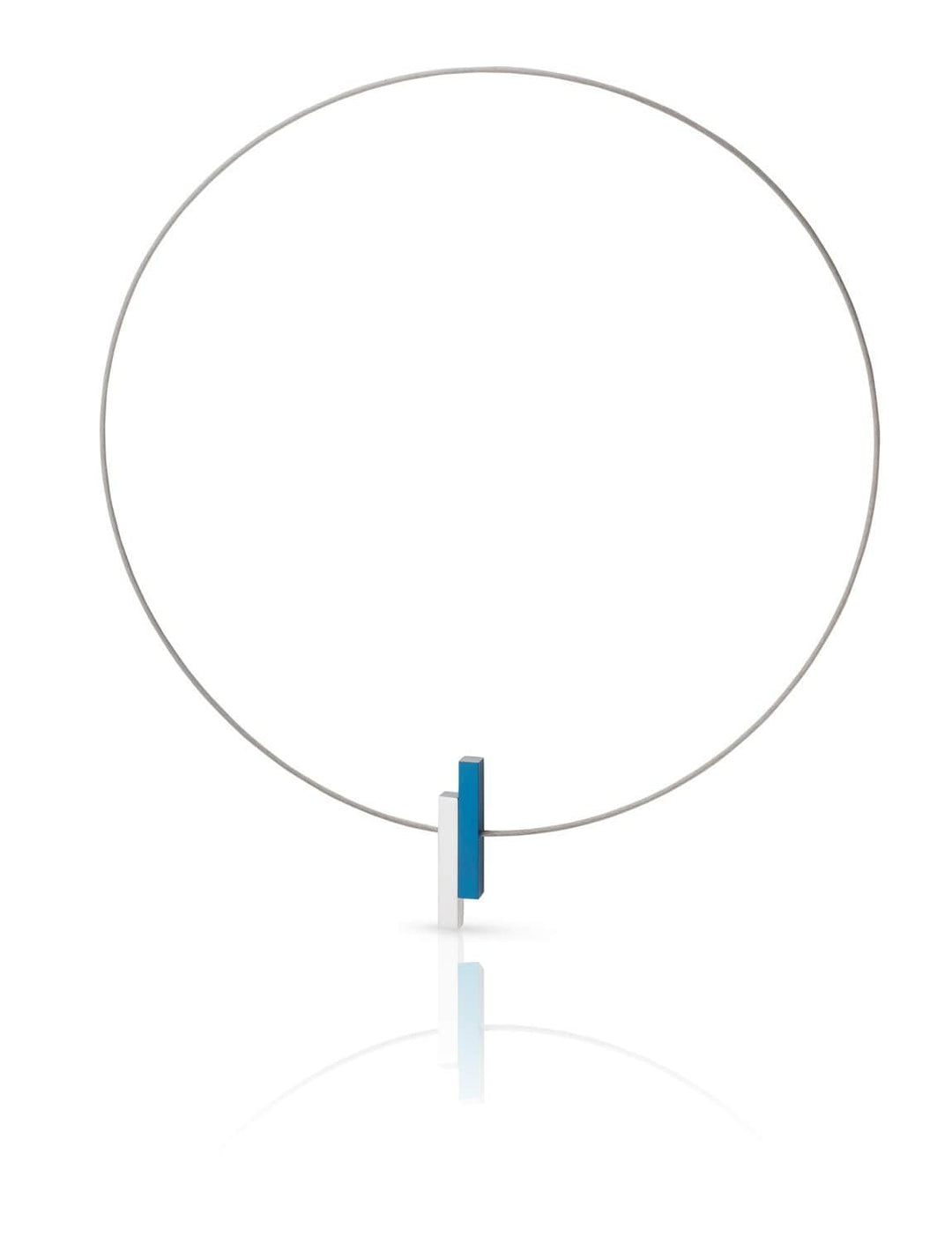 Collier Eenvoudige staafjes Blauw C116B