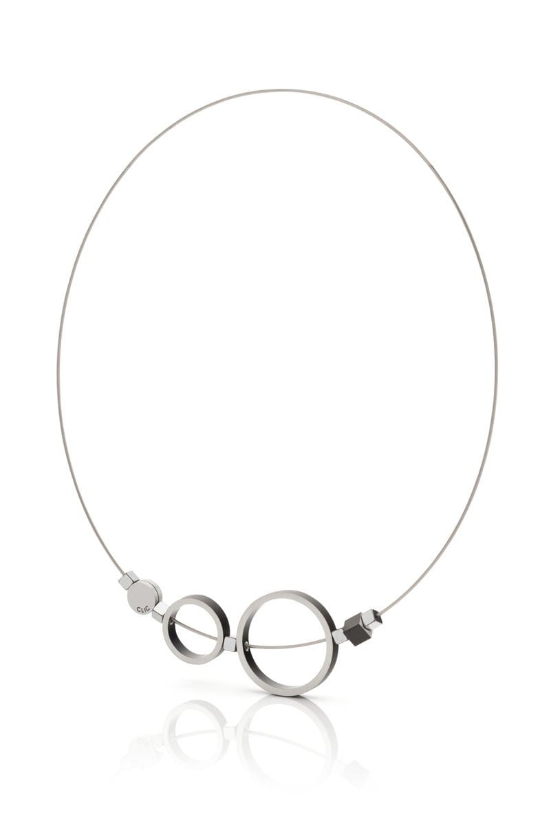 Necklace Rings Black C186Z