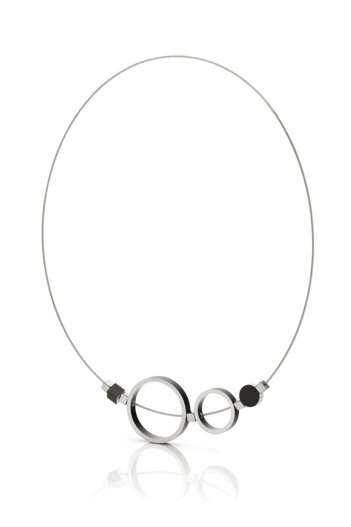 Necklace Rings Black C186Z