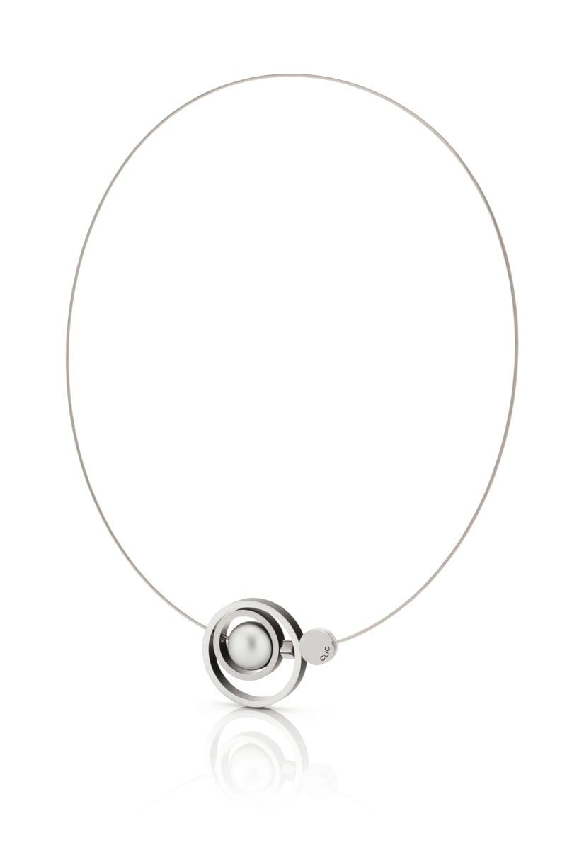 Necklace Rings together Black C187Z