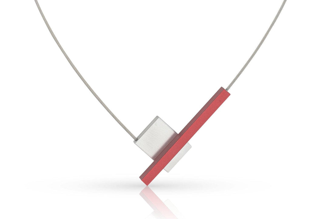 Necklace V-shape with bar C261R