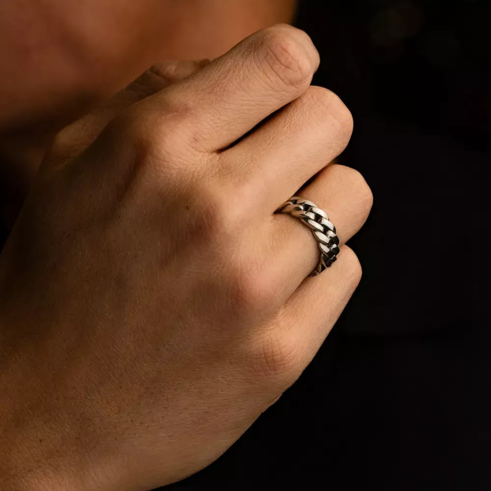 Ring Hades Eight - Heren ring zilver