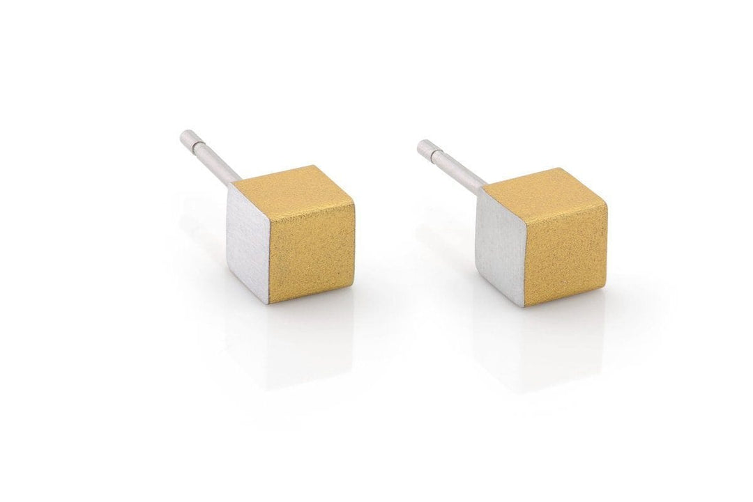 Earring Cubes Gold|Yellow O28G