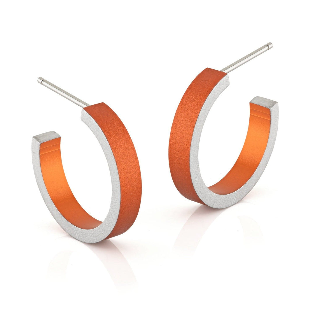 Creoles Round rings Orange O51O