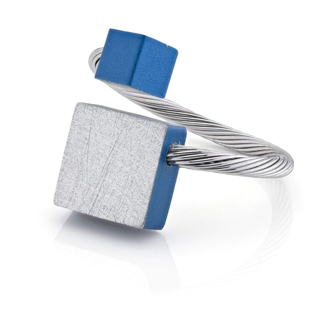 Ring square and cube Blue fits most R7B