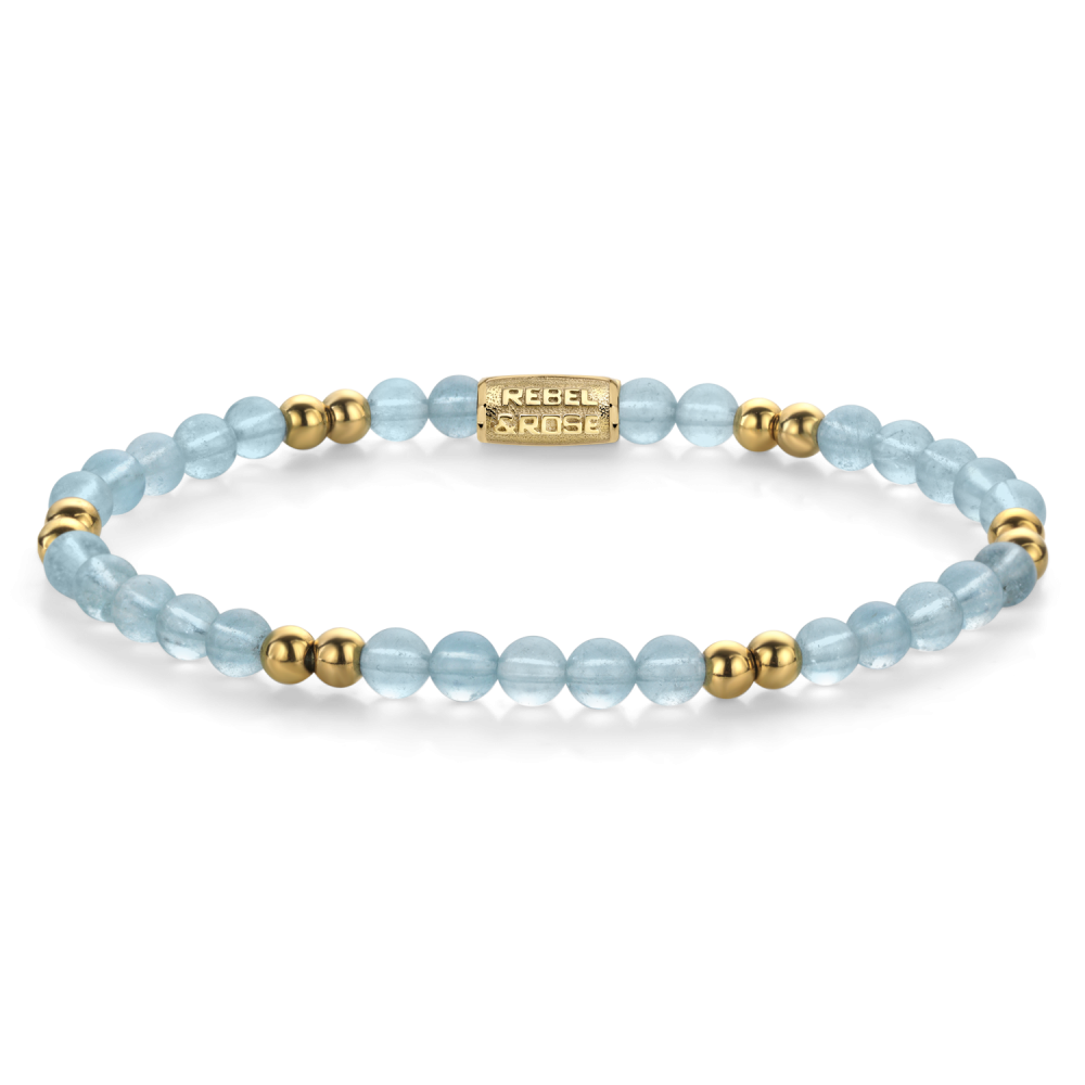 Blue Sky - 4mm - Kralen Armband Dames