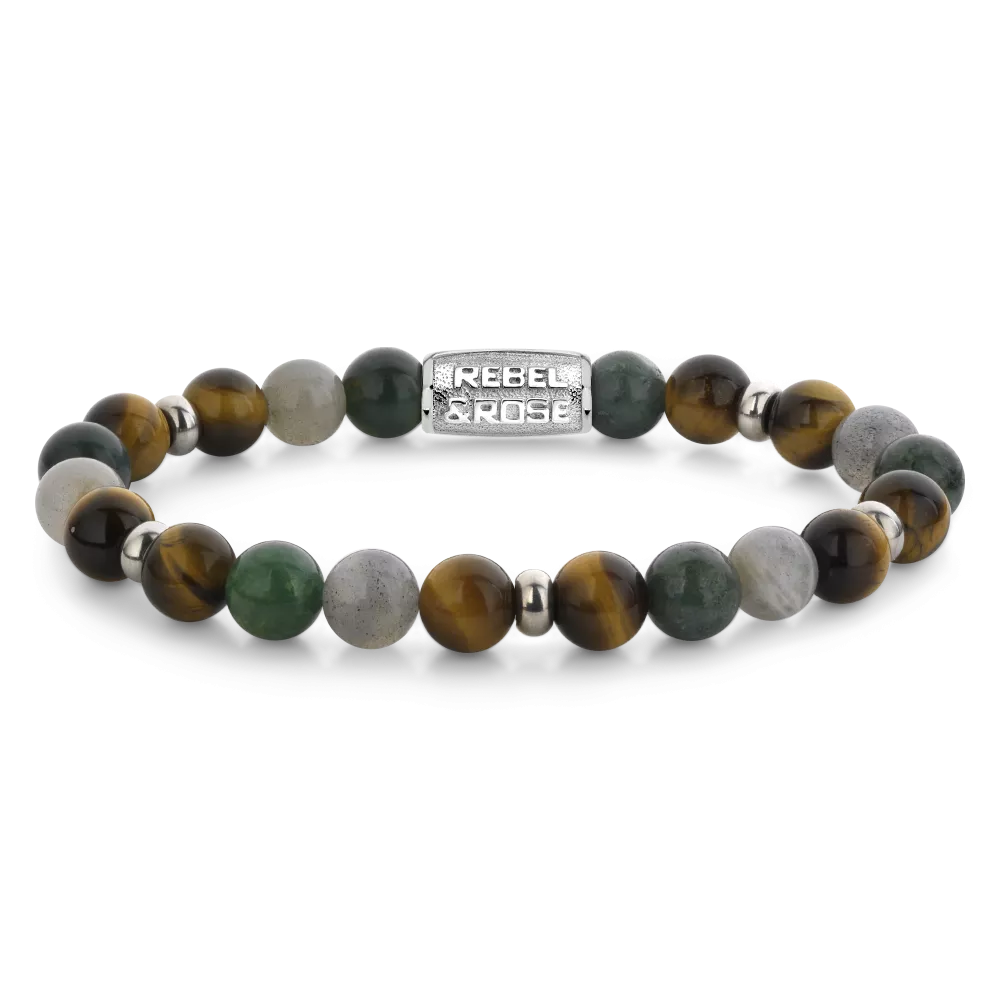 Mountain Forest - 8 mm - Heren Kralen Armband