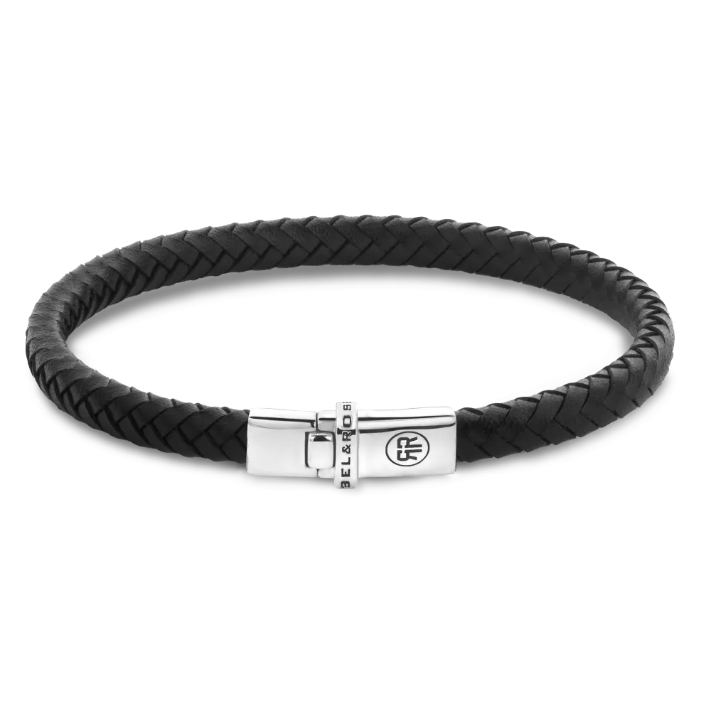 Xtra small Braided Black - Heren Armband