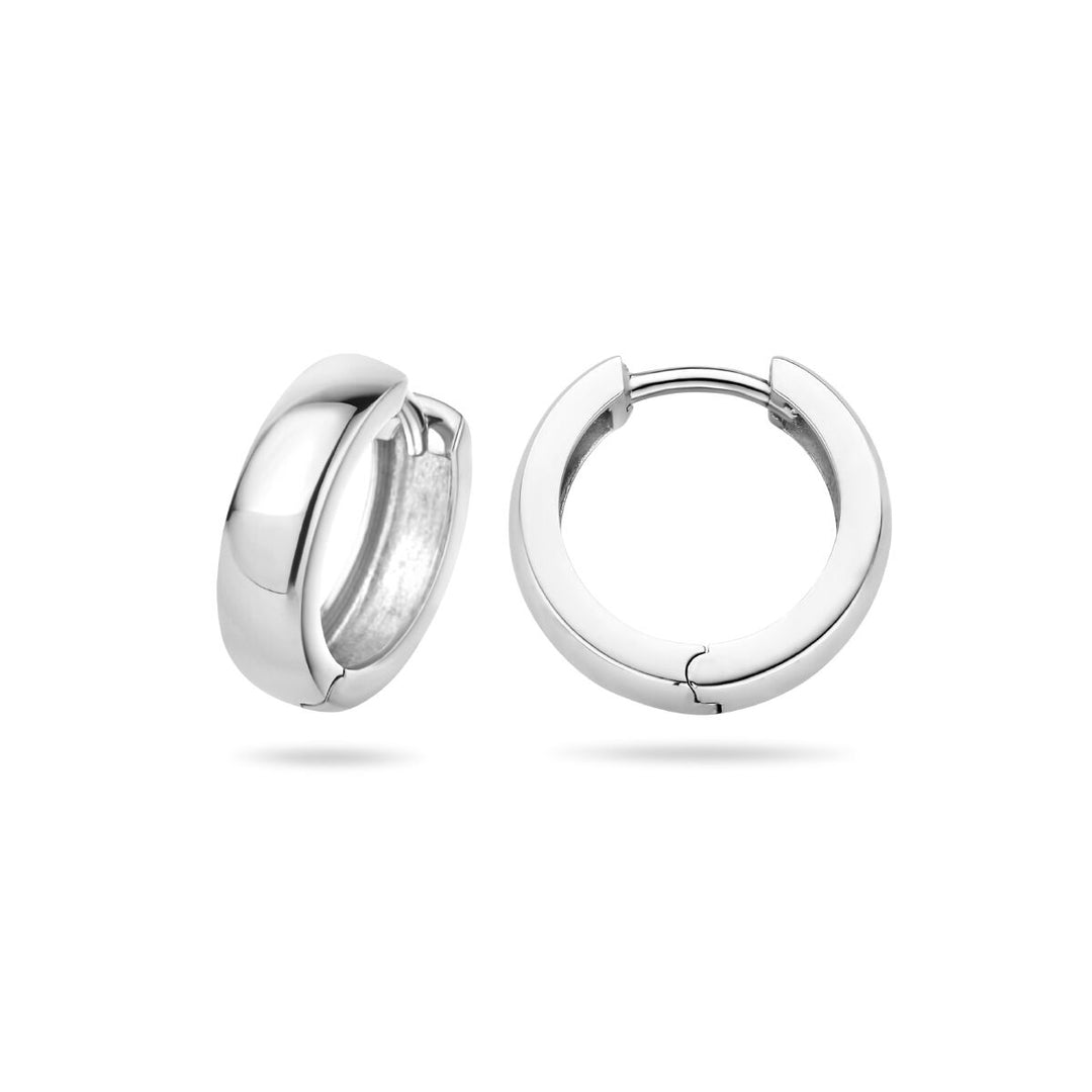 drop earrings ball silver rhodium plated