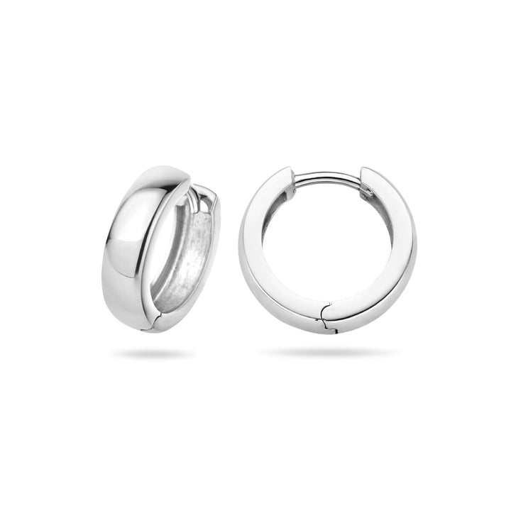 drop earrings ball silver rhodium plated