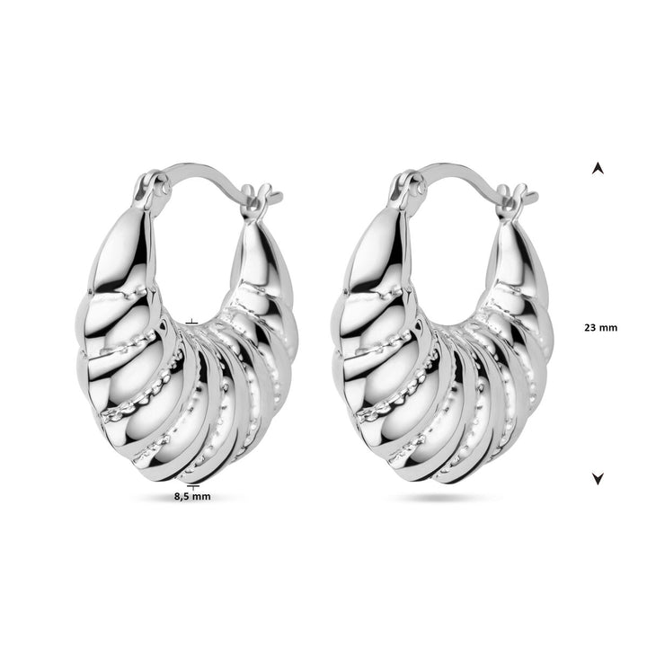 earrings silver rhodium plated