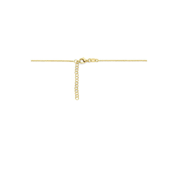 necklace hearts 41 + 4 cm 3 micron silver gold plated (yellow)