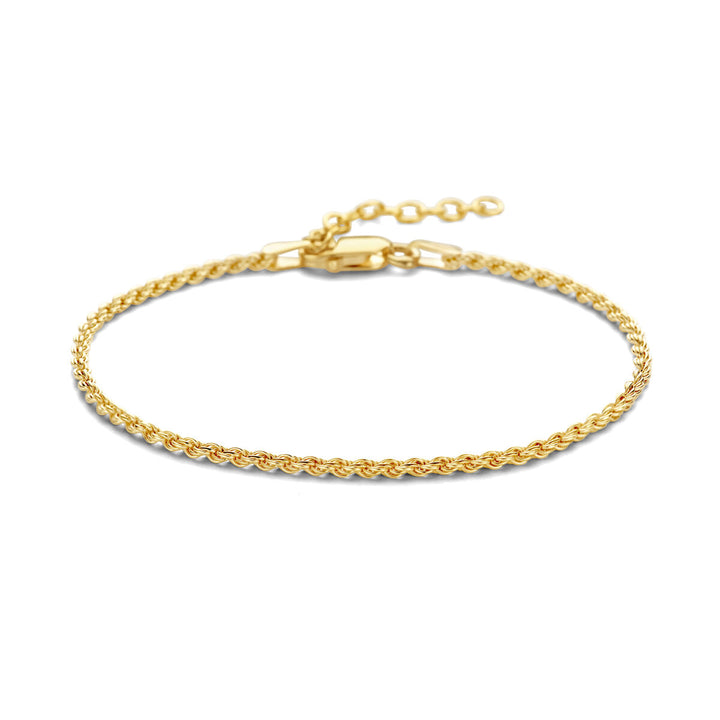 cord 1.7 mm 3 micron silver gold plated (yellow)